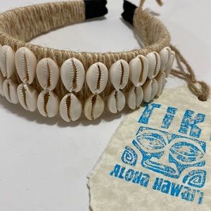 Cowrie Shell Raffia Headband New